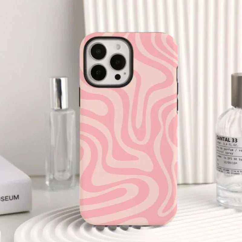 iPhone MagSafe Schutzhülle | "pink-wave"