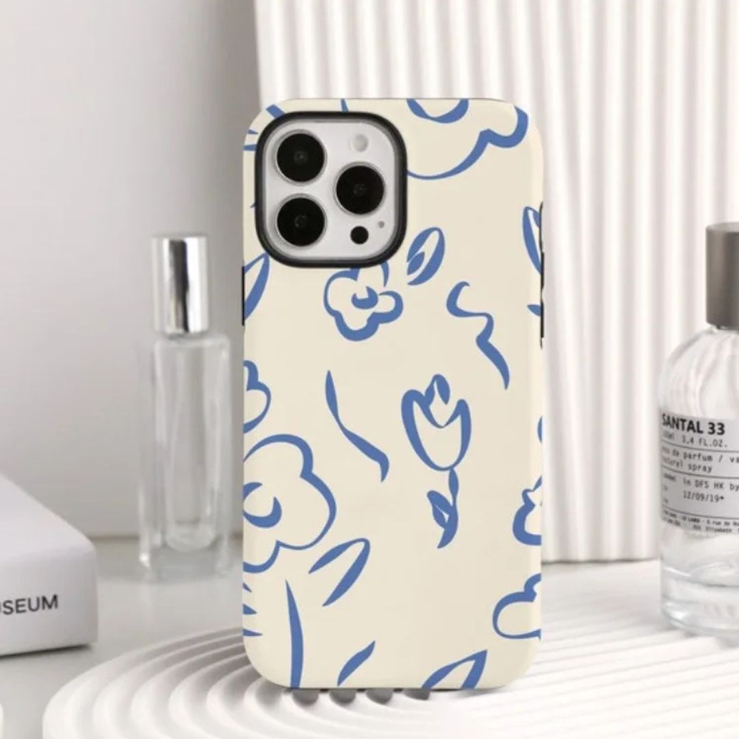 iPhone MagSafe Schutzhülle | "blue-blossom"