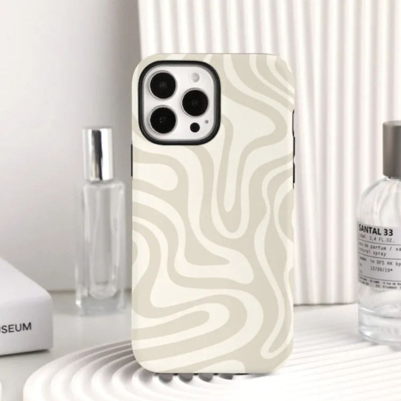 iPhone MagSafe Schutzhülle | "creme-wave"