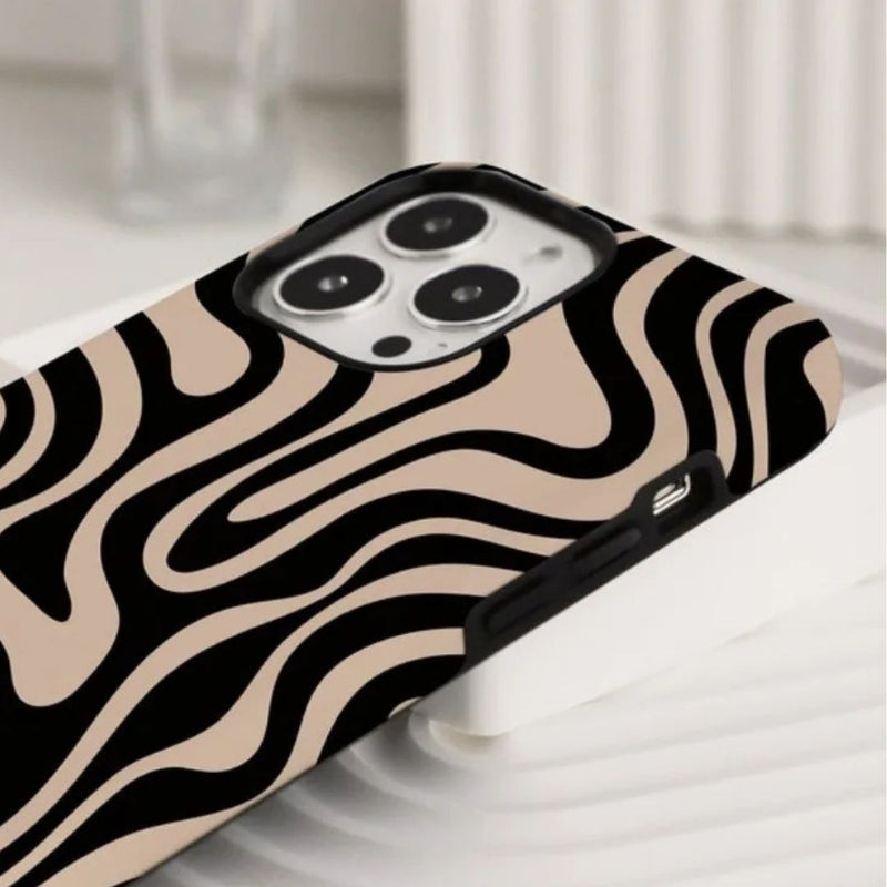 iPhone MagSafe Schutzhülle | "black-wave"
