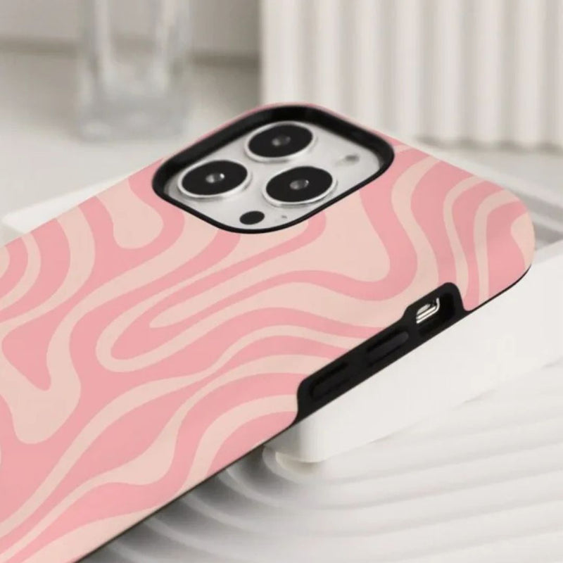iPhone MagSafe Schutzhülle | "pink-wave"