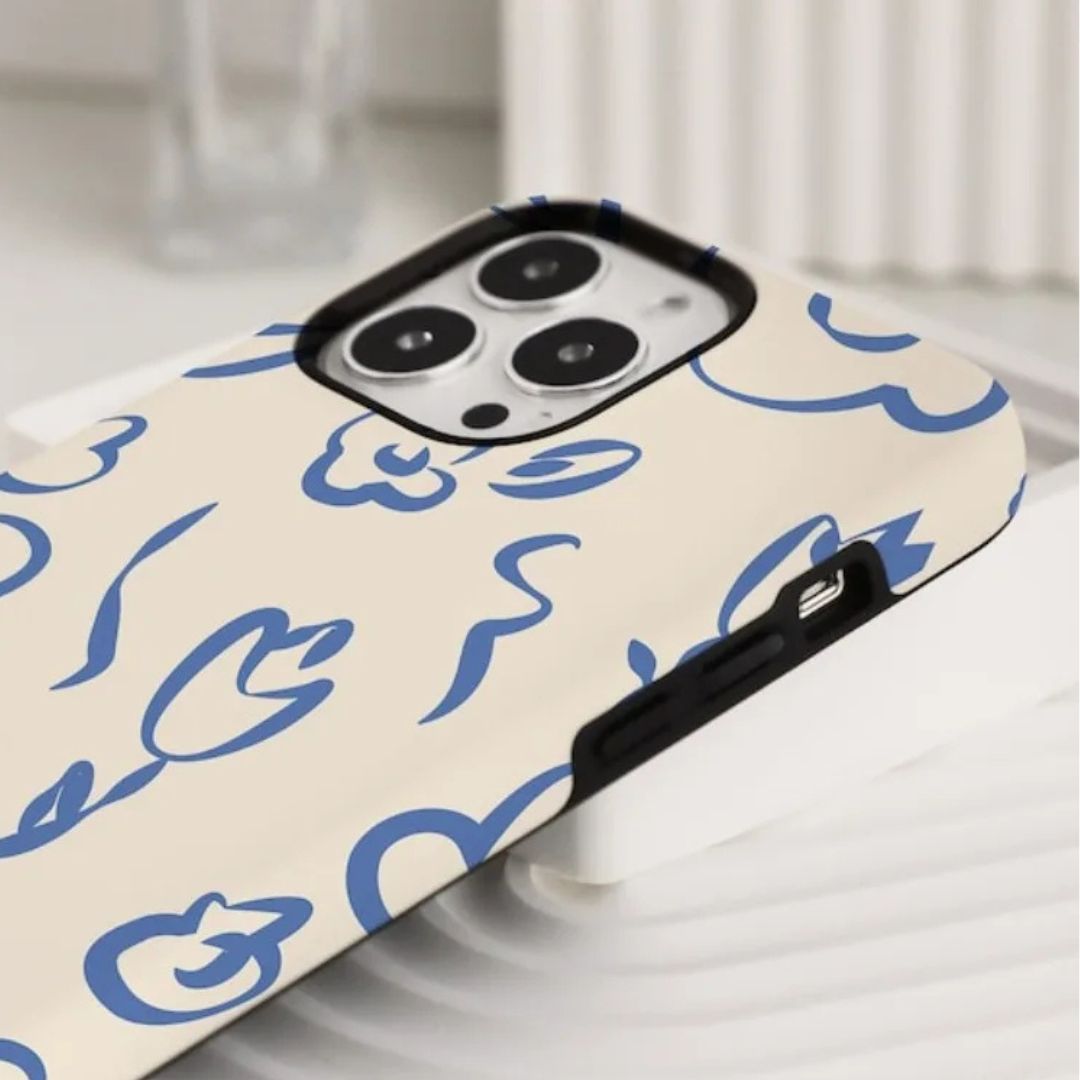iPhone MagSafe Schutzhülle | "blue-blossom"