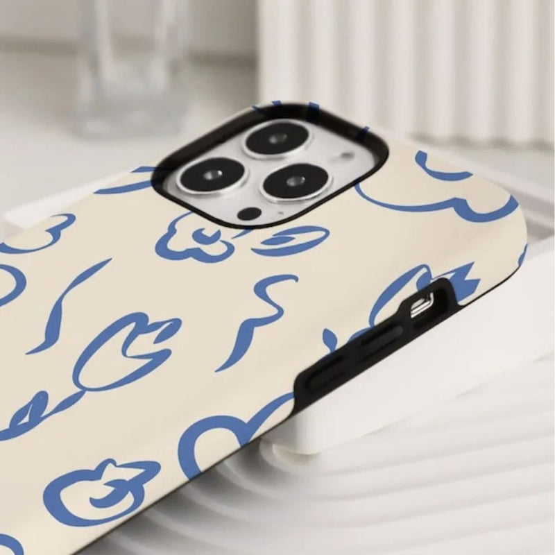 iPhone MagSafe Schutzhülle | "blue-blossom"