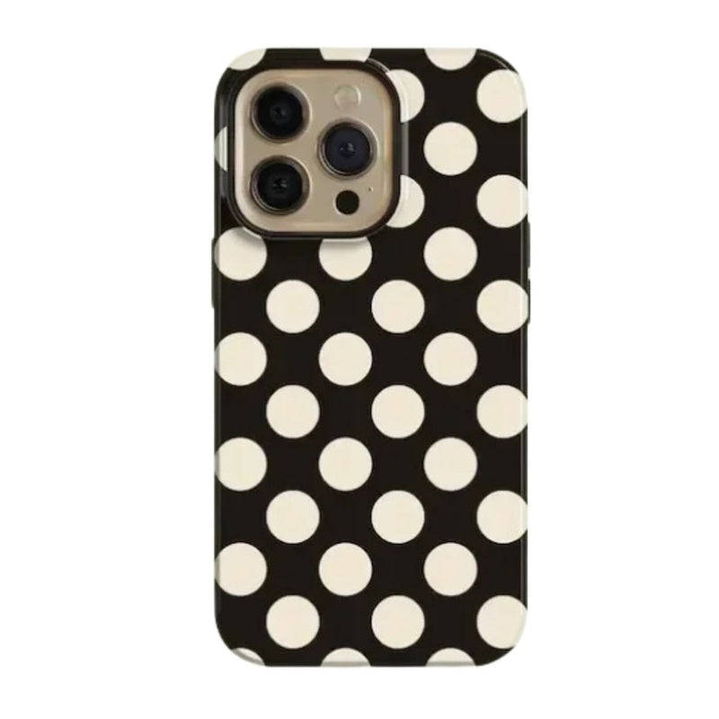 iPhone MagSafe Schutzhülle | "black & white dotts"