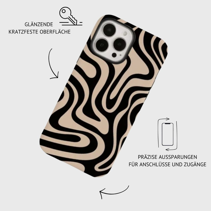 iPhone MagSafe Schutzhülle | "black-wave"