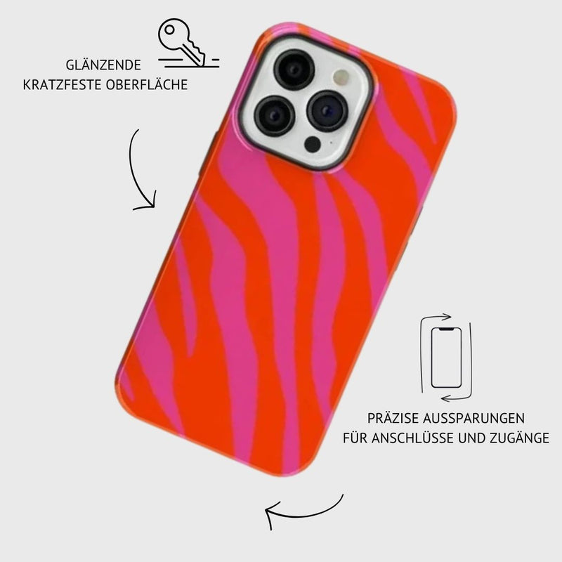 iPhone MagSafe Schutzhülle | "pink-zebra"