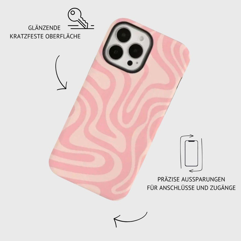 iPhone MagSafe Schutzhülle | "pink-wave"