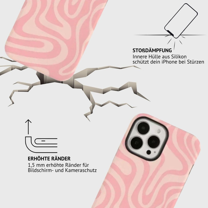 iPhone MagSafe Schutzhülle | "pink-wave"