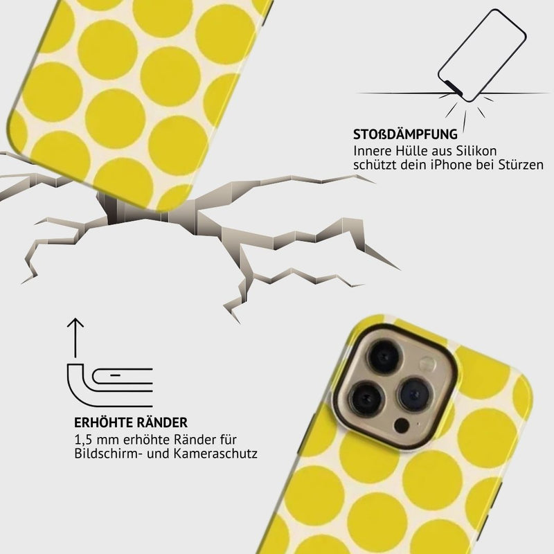iPhone MagSafe Schutzhülle | "yellow-circle"