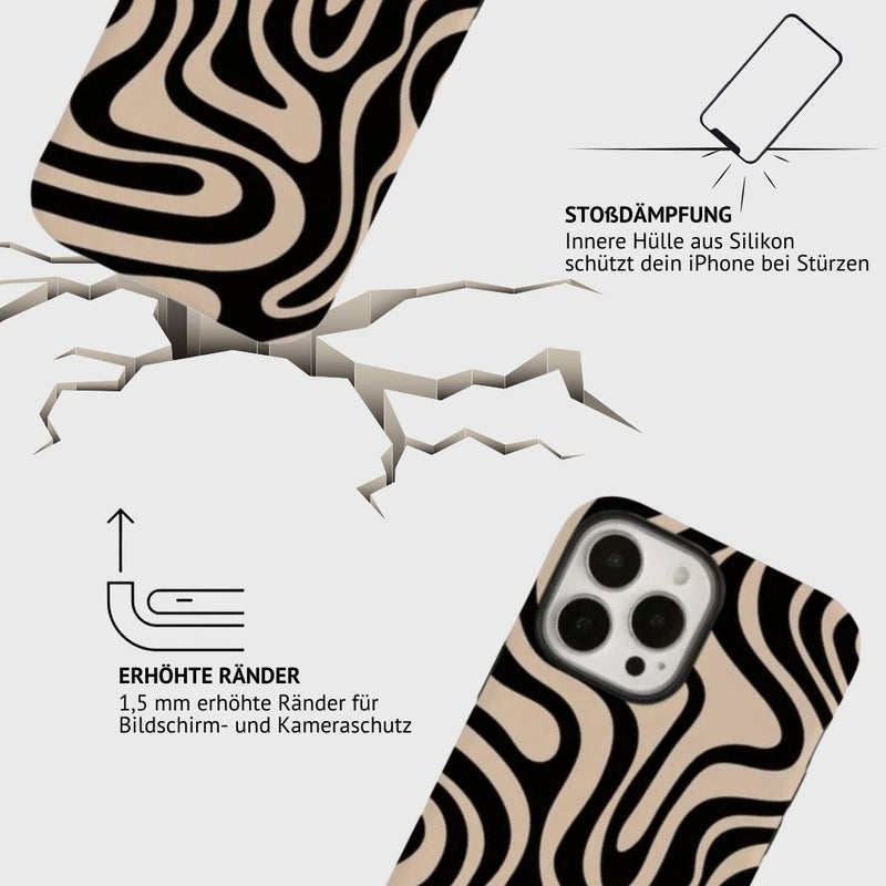 iPhone MagSafe Schutzhülle | "black-wave"