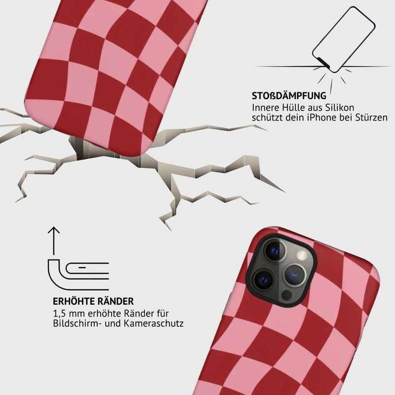 iPhone  MagSafe Schutzhülle | "red-checkered"
