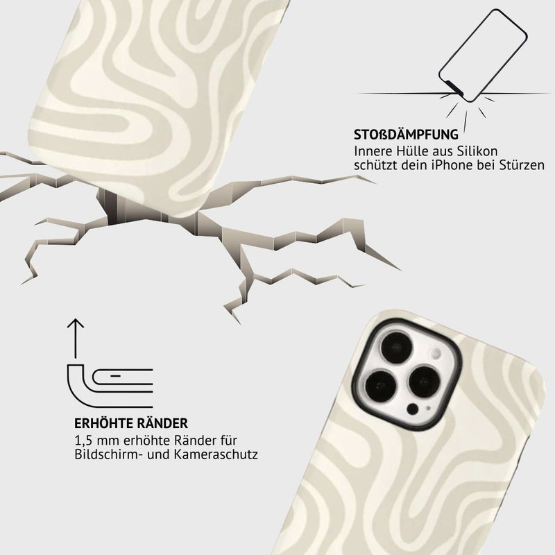iPhone MagSafe Schutzhülle | "creme-wave"