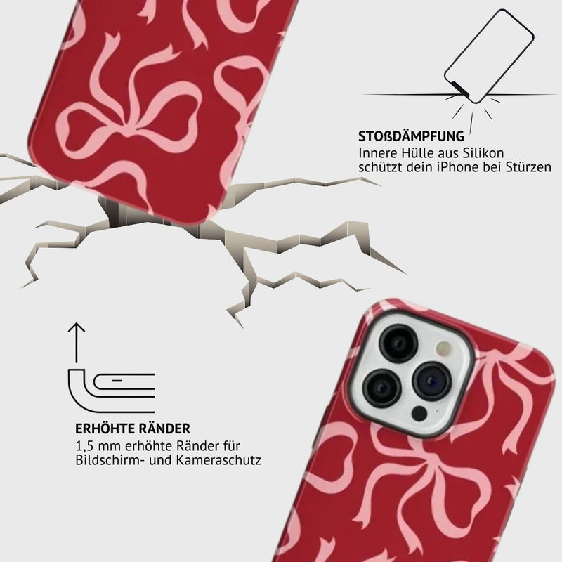 iPhone MagSafe Schutzhülle | "red-ribbon"