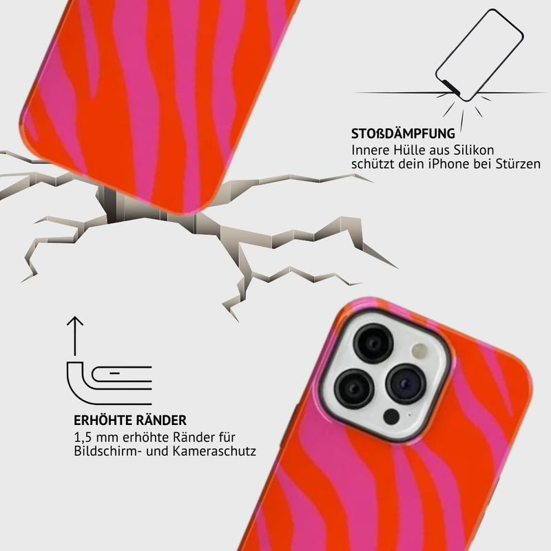 iPhone MagSafe Schutzhülle | "pink-zebra"
