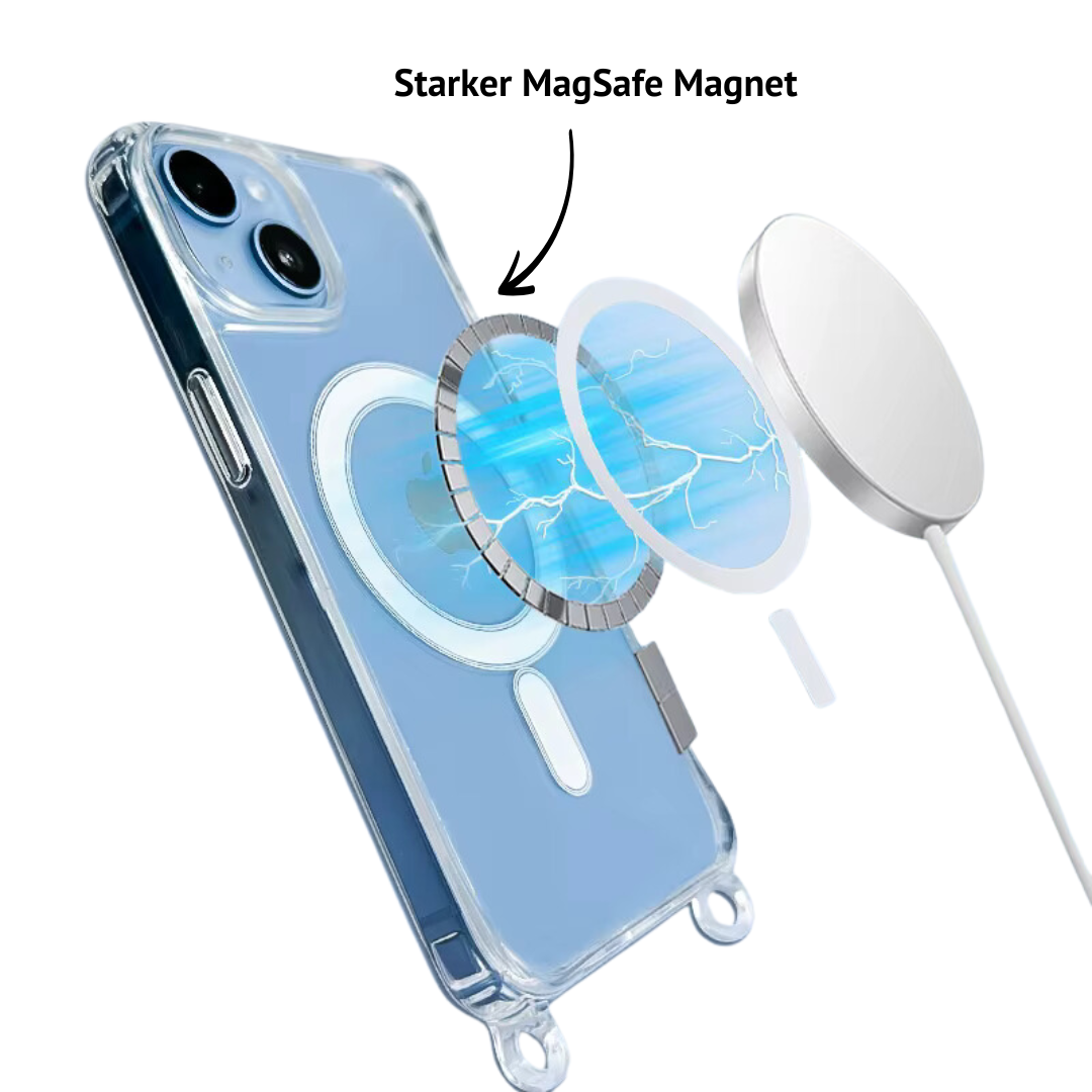 iPhone MagSafe-Umhängehülle | "clear"