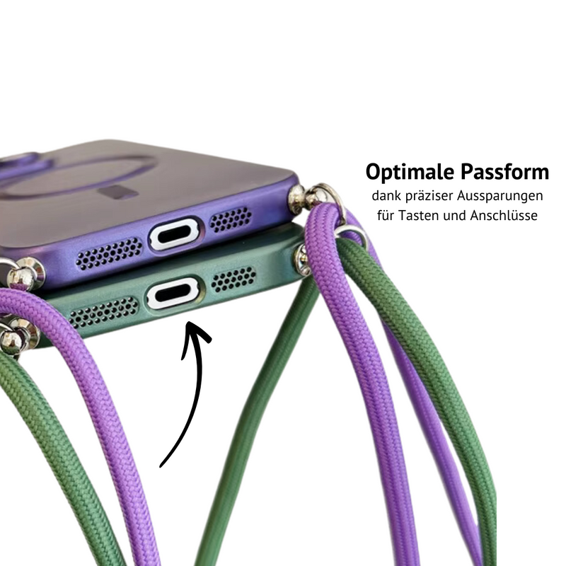 iPhone MagSafe Umhängehülle | "metallic"