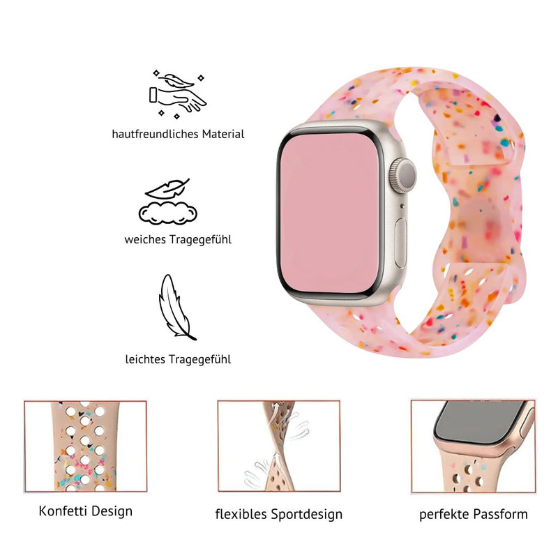 Apple Watch Silikonarmband | "confetti 2.0"