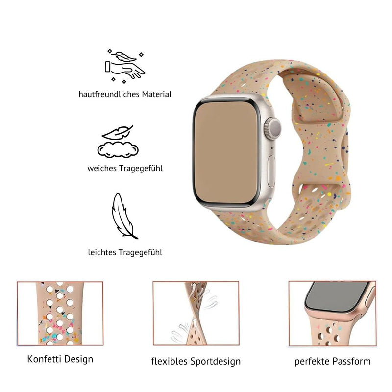 Apple Watch Silikonarmband | "confetti"