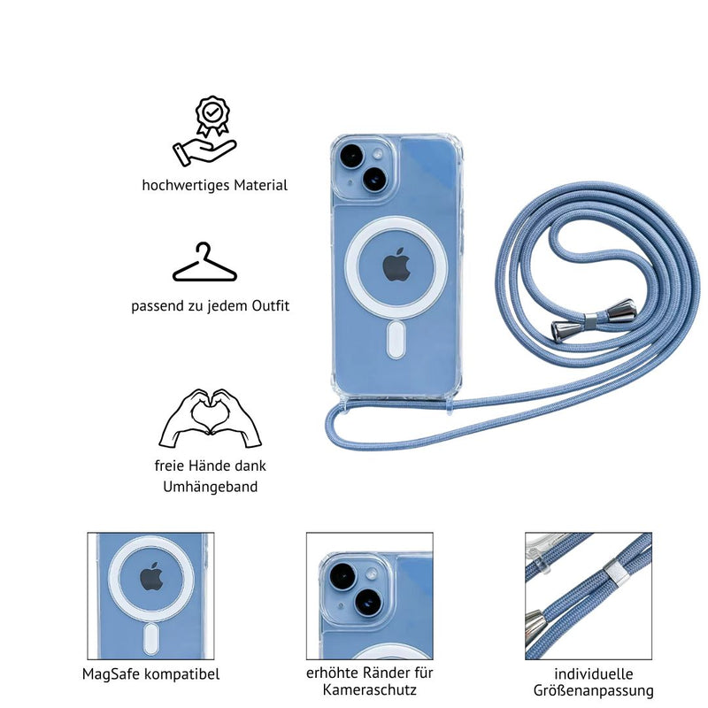 iPhone MagSafe-Umhängehülle | "clear"