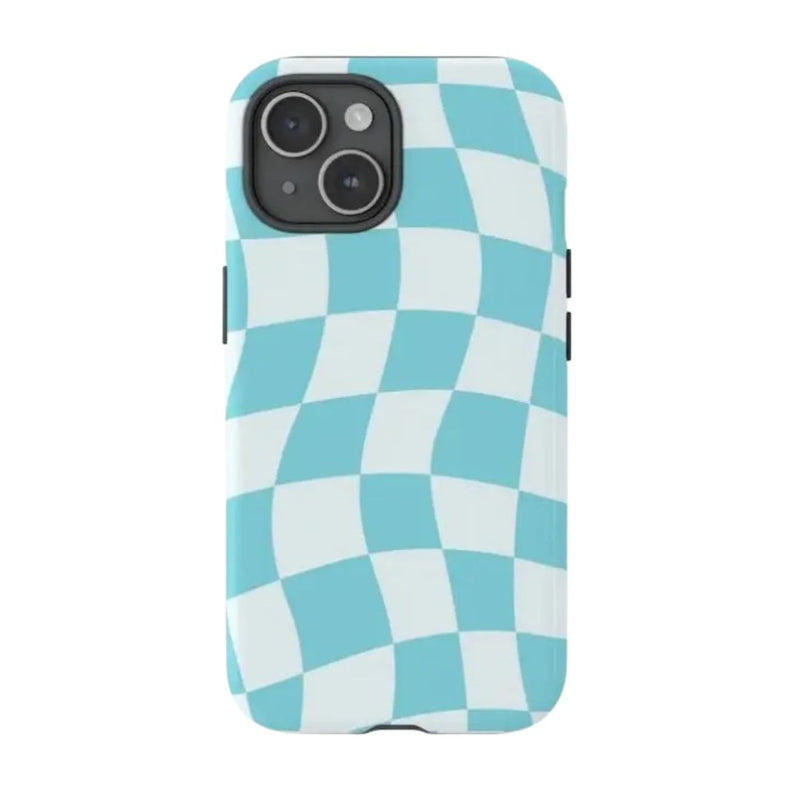 iPhone MagSafe Schutzhülle | "blue-checkered"