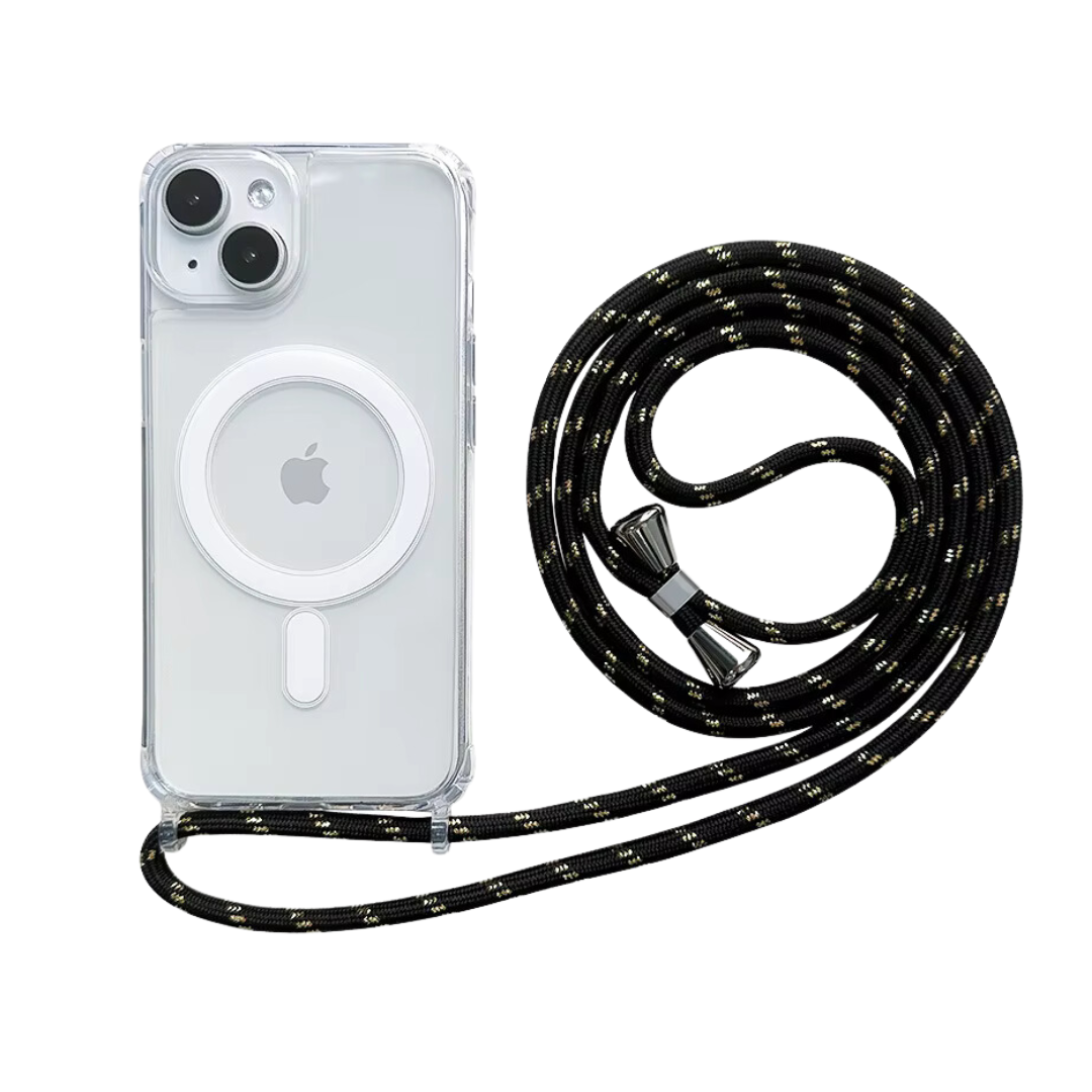 iPhone MagSafe-Umhängehülle | "clear"